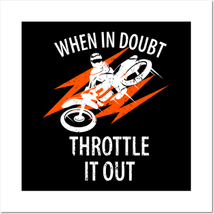 Motocross Biker Freestyle Stunt Posters and Art